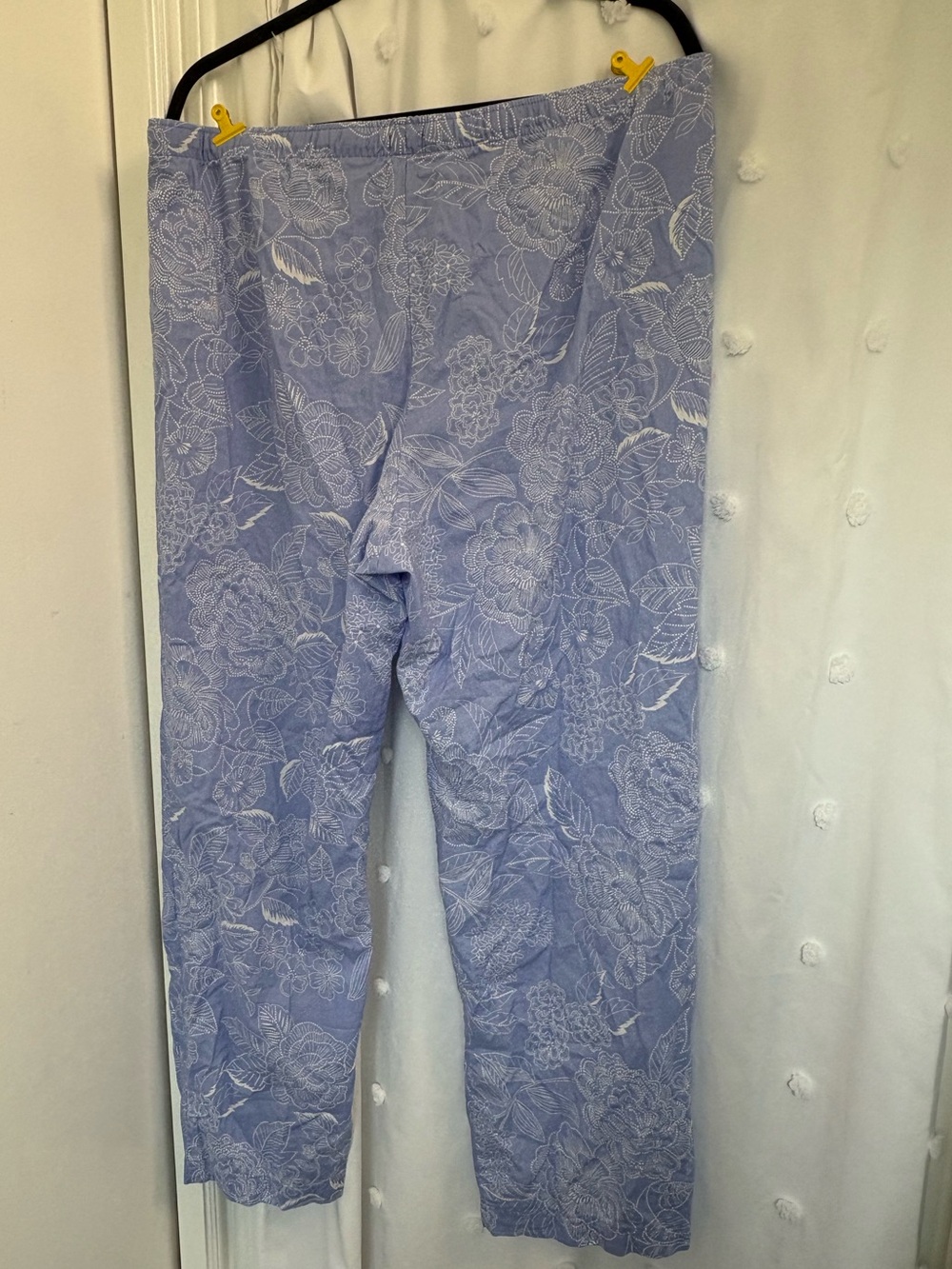 Gap Body Periwinkle Floral Women’s Cotton PJ Pants - Picture 2 of 6